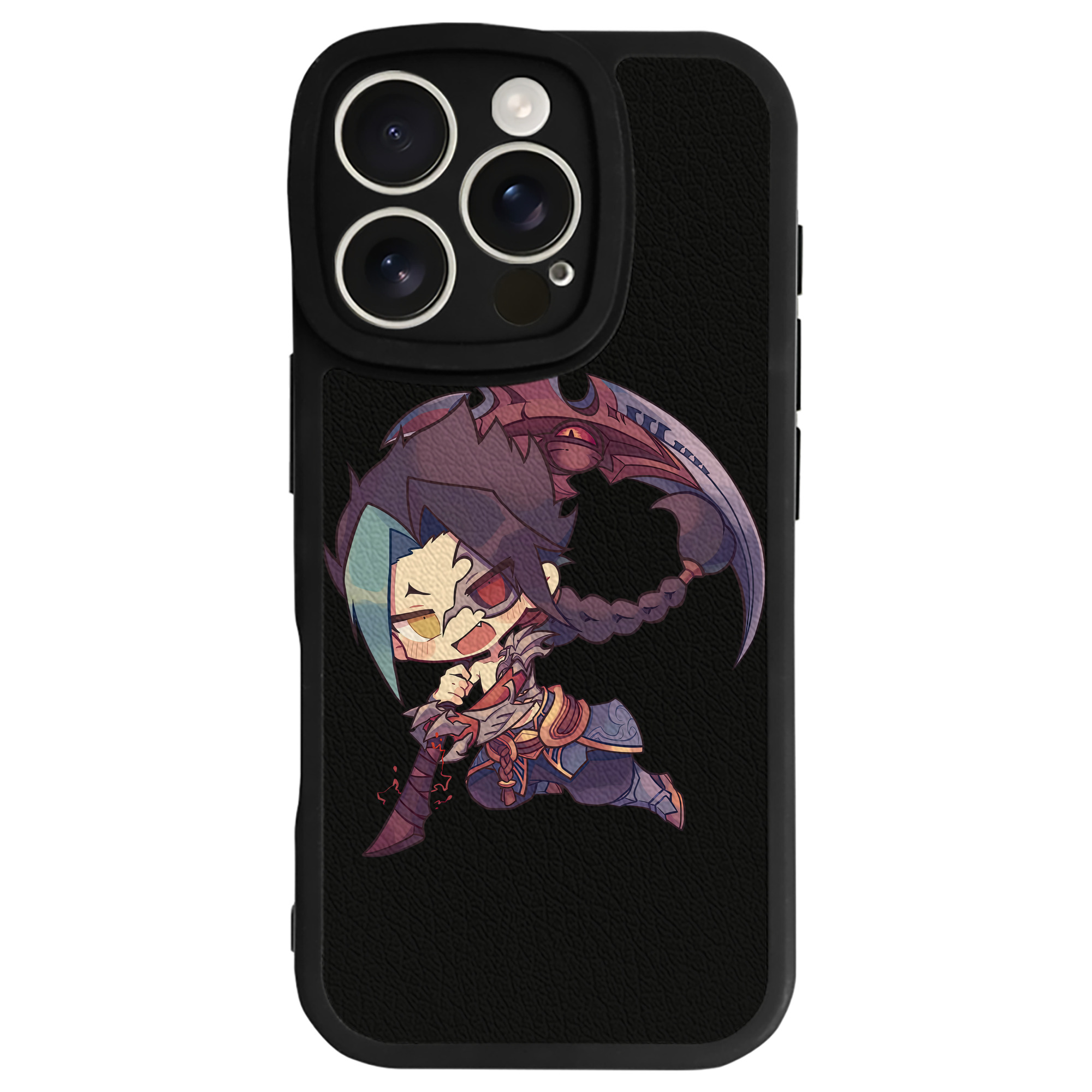 （画像用） リーグ・オブ・レジェンド League of Legends LOL 【iPhone 16シリーズ対応】シリコンスマホケース（レザー調） 材質：シリコン